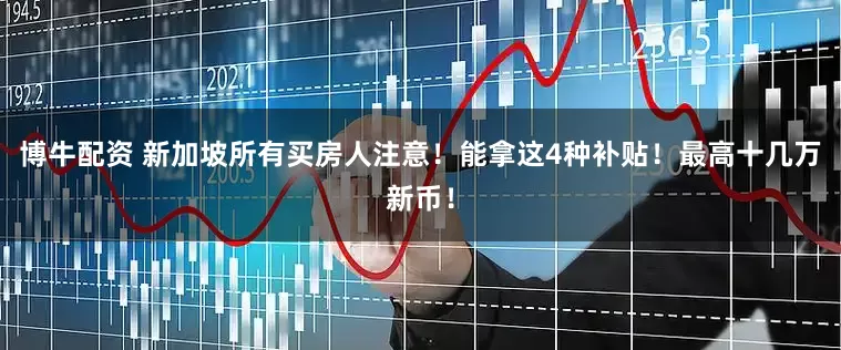 博牛配资 新加坡所有买房人注意！能拿这4种补贴！最高十几万新币！