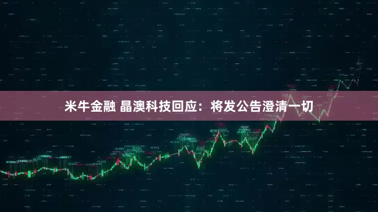 米牛金融 晶澳科技回应：将发公告澄清一切